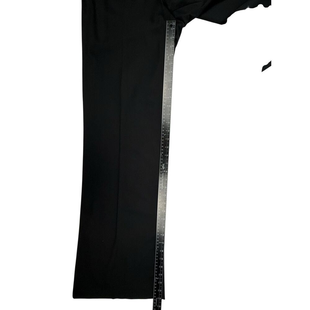 Theory Black Wool Blend Wide Leg Trousers Size 10 - Picture 2 of 6